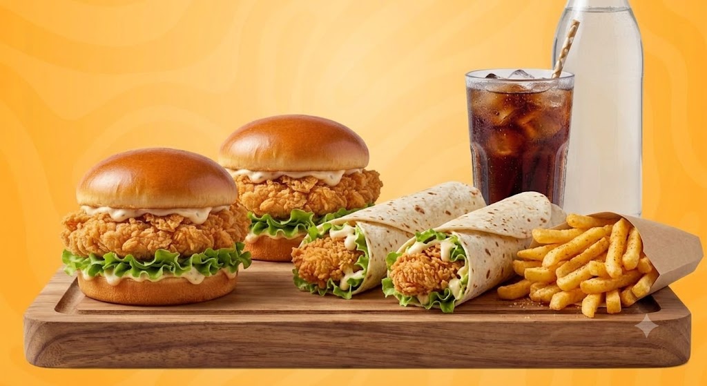 Deal 3 (2 Zinger Burger, 2 Zinger Wraps, Fries with 01Ltr Drink)